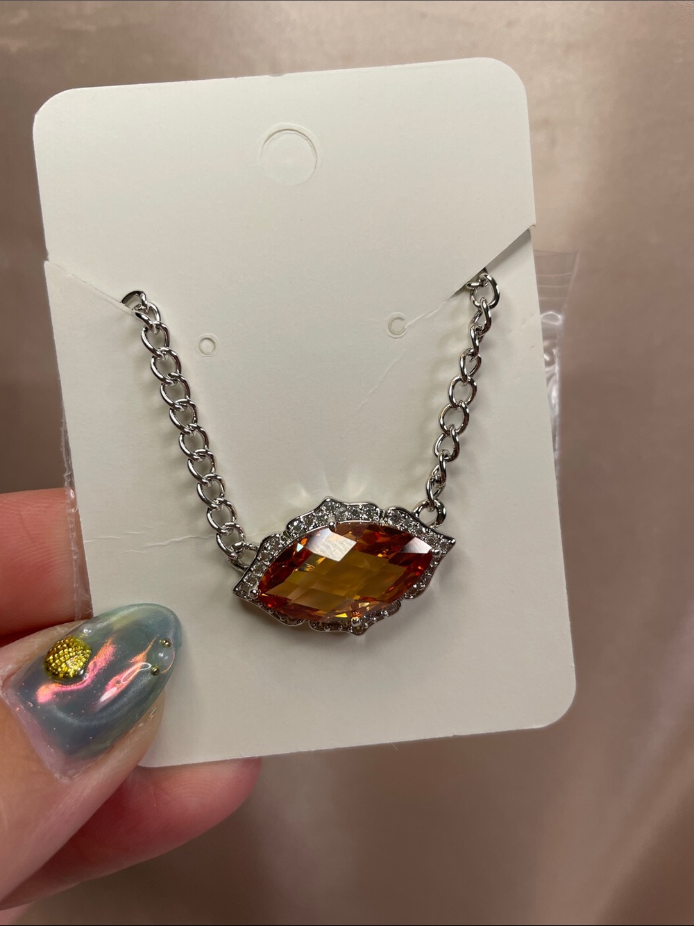 Bomb Party "I Refuse to Settle" NK24979 Smokey Topaz on Rhodium $128 MSRP